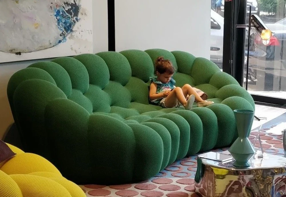 green bubble sofa